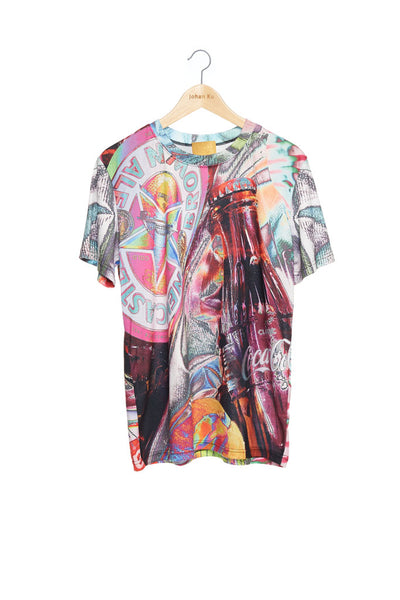 Andy Collection- British Supermarket Inspired Full Print T-Shirt - Glasses(Bright) - Johan Ku Shop