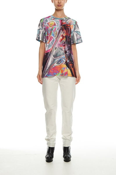 Andy Collection- British Supermarket Inspired Full Print T-Shirt - Glasses(Bright) - Johan Ku Shop
