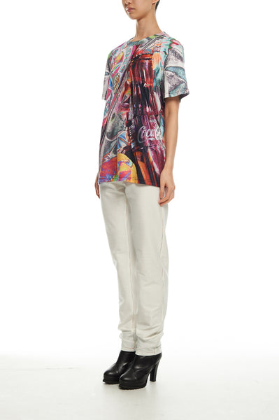 Andy Collection- British Supermarket Inspired Full Print T-Shirt - Glasses(Bright) - Johan Ku Shop