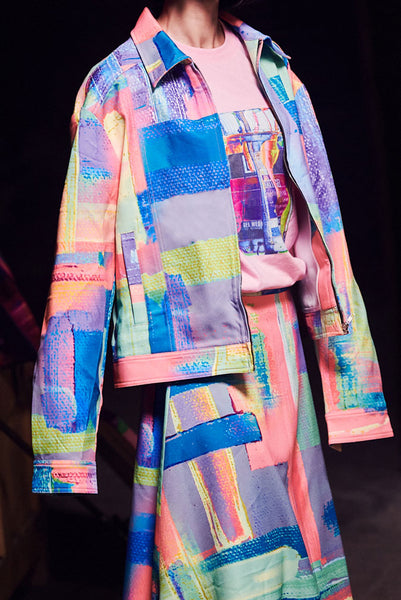 "The Painters" Collection- Abstract Paint Printed Jacket
