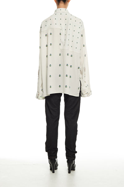Andy Collection- Over-sized Graphic Dots Shirt - Johan Ku Shop