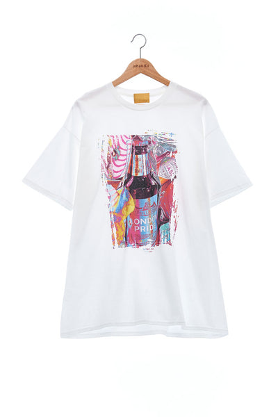 Andy Collection- British Supermarket Inspired Graphic T-Shirt - Wine(White) - Johan Ku Shop