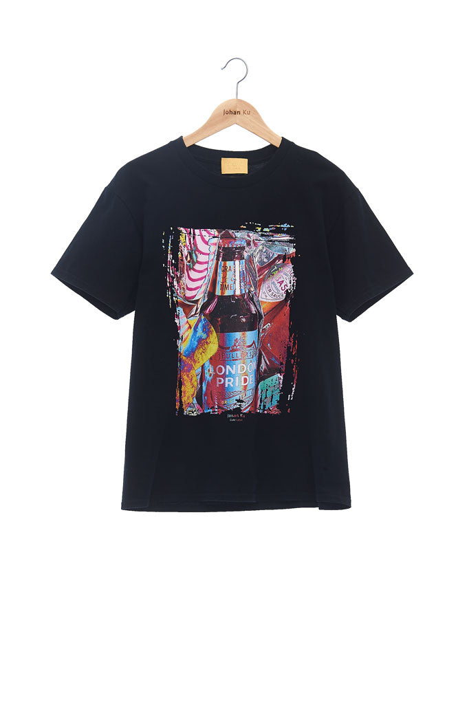 Andy Collection- British Supermarket Inspired Graphic T-Shirt - Wine(Black) - Johan Ku Shop