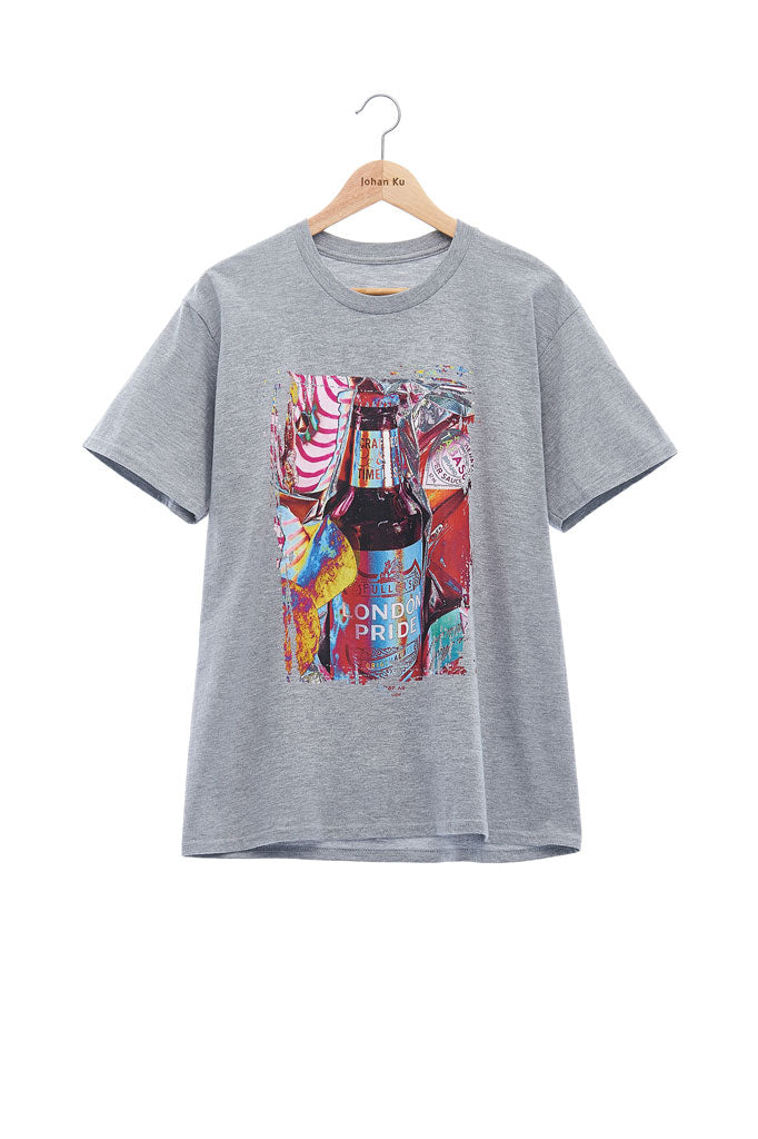 Andy Collection- British Supermarket Inspired Graphic T-Shirt - Wine(Gray) - Johan Ku Shop