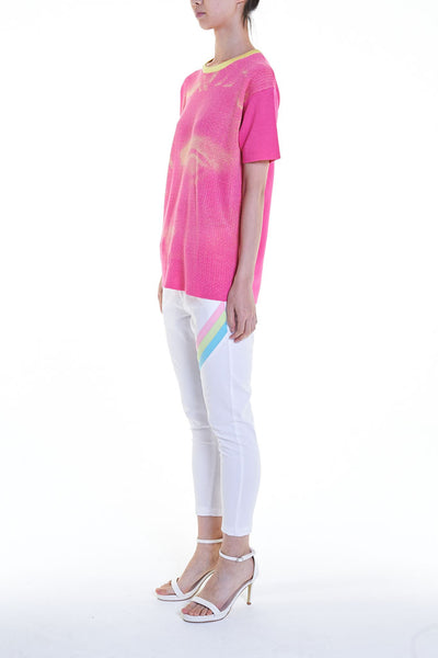 Elioliver Collection- Pastel Rainbow Detailed Skinny Trouser
