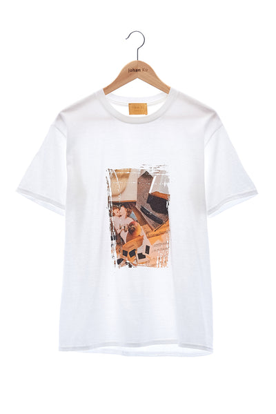 Elioliver Collection- Call Me by Your Name Image Graphic T-Shirt - White - Johan Ku Shop