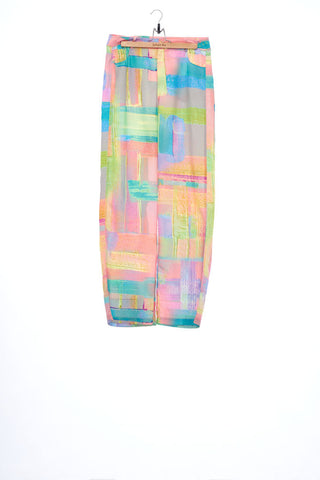 "The Painters" Collection- Abstract Paint Printed Wide Trousers