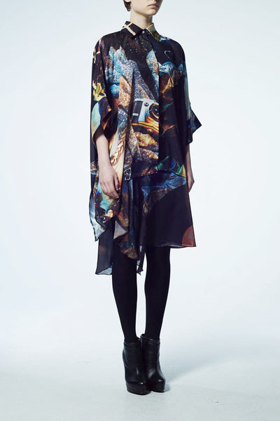 Slade Collection- Velvet Goldmine Inspired Asymmetry Skirt - Johan Ku Shop